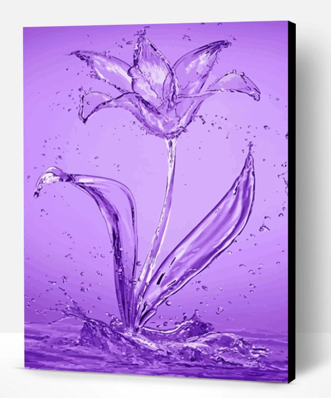 Water Drop Flower Paint By Number