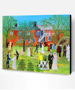 Wedding By Grandma Moses Paint By Number