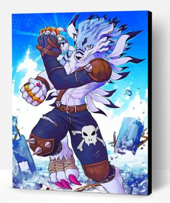 Weregarurumon Anime Character Paint By Number