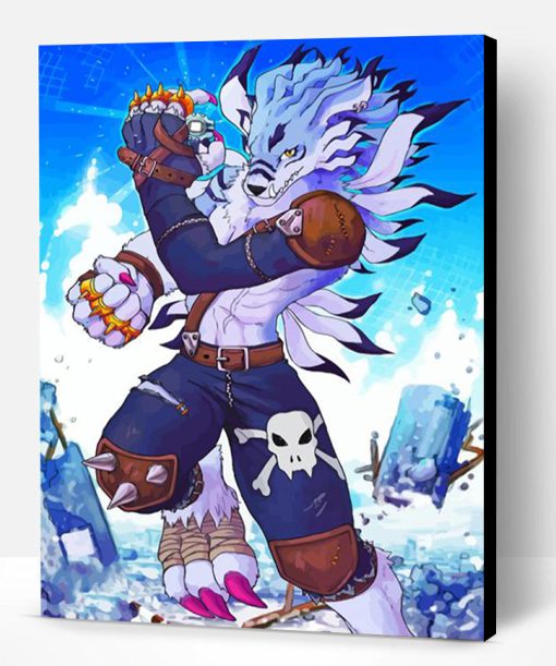 Weregarurumon Anime Character Paint By Number