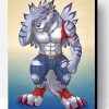 Weregarurumon Digimon Character Paint By Number