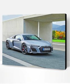 Grey Audi R8 Paint By Number