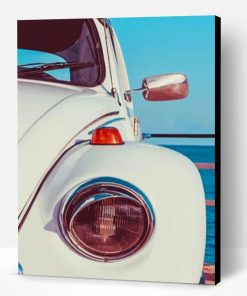 White VW Car Paint By Number