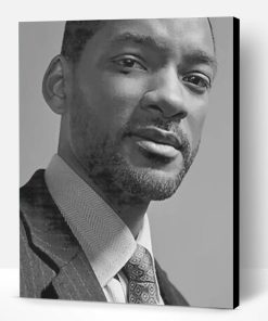 Will Smith Black and White Paint By Number