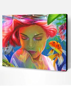 Woman Underwater Paint By Number