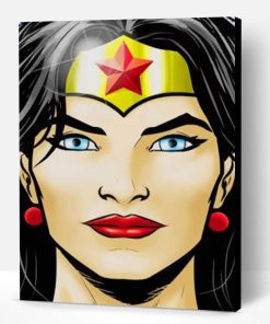 Wonder Woman Portrait Paint By Number