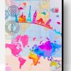 World Map Paint By Number