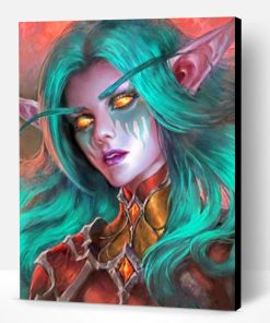 World Of Warcraft Night Elf Paint By Number