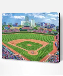 Cool Wrigley Field Chicago Paint By Number