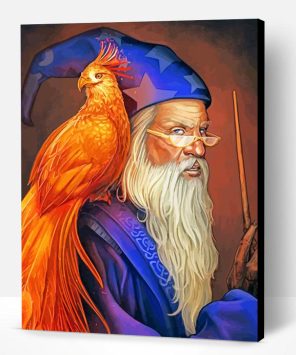 Albus Dumbledore And Fawkes Paint By Numbers