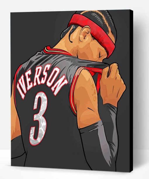 Allen Iverson Player paint by number