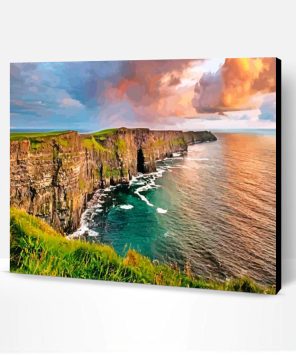 Cliffs of Moher Sea Ireland paint by numbers