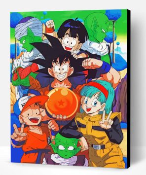 Dragon Ball Z Anime Characters paint by numbers