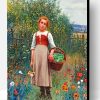 Girl In Garden Paint By Number