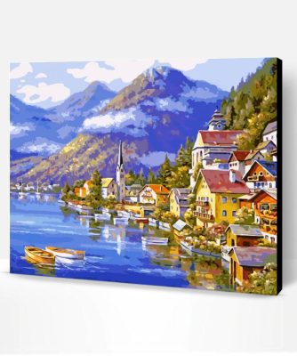 Hallstatt Austria paint by number