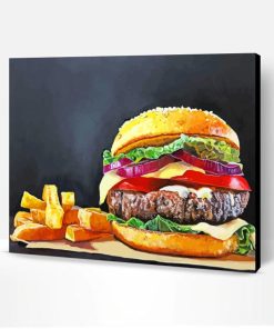 Hamburger Paint By Number