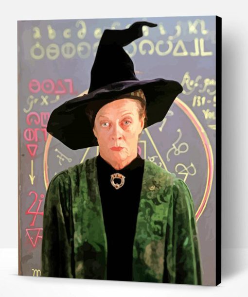 Harryy Potter Minerva McGonagall paint by number