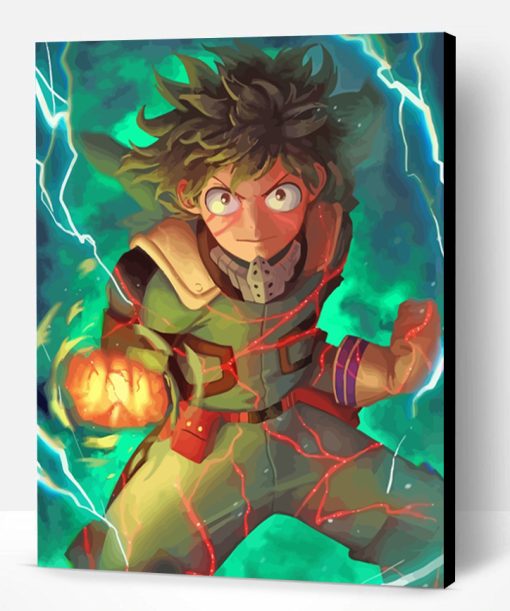 Izuku Midoriya Anime Character paint by number