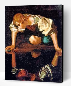 Narcissus Caravaggio paint by number