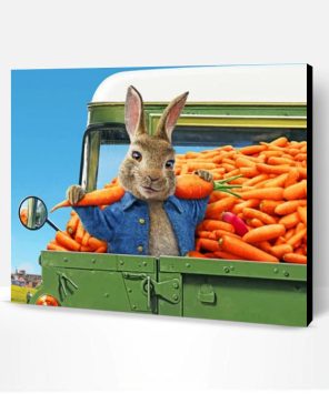 Peter Rabbit And The Carrot Truck Paint by numbers