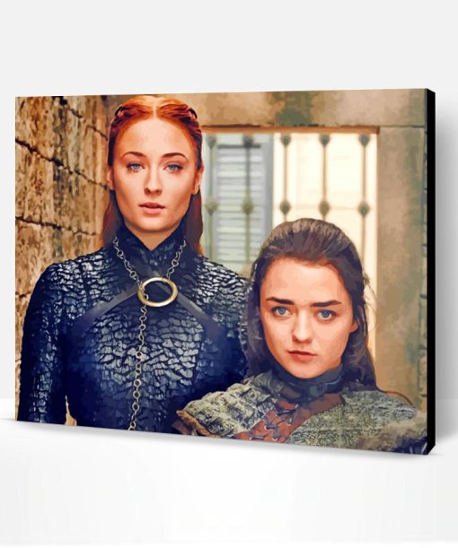 Sansa And Arya Stark paint by number