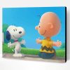 Snoopy Dog And Charlie Brown paint by number