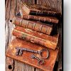 Vintage Books And Keys Paint By Number