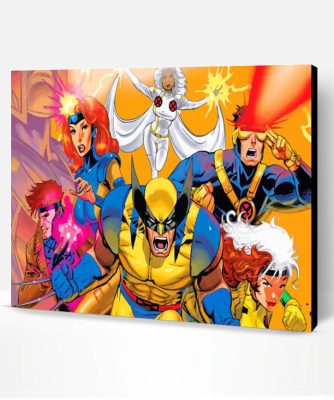 X Men The Animated Series paint by number