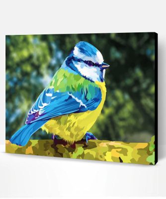 Beautiful Blue Tit paint by numbers