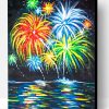 Abstract Fireworks paint by number