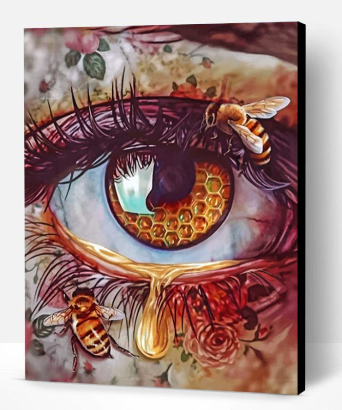 Aesthetic Bee Eye paint by numbers