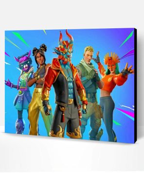 Aesthetic Fortnite Illustration Paint by number