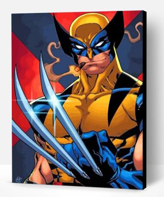 Aesthetic Wolverine paint by numbers