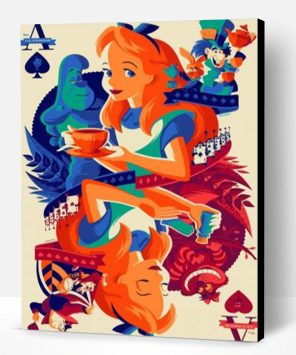 Disney Alice In Wonderland Animation paint by numbers