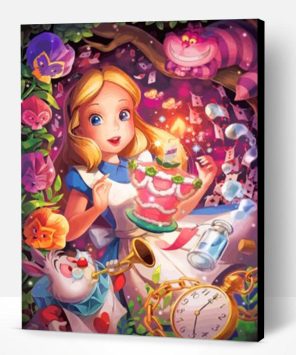 Alice In Wonderland Disney Animation paint by numbers