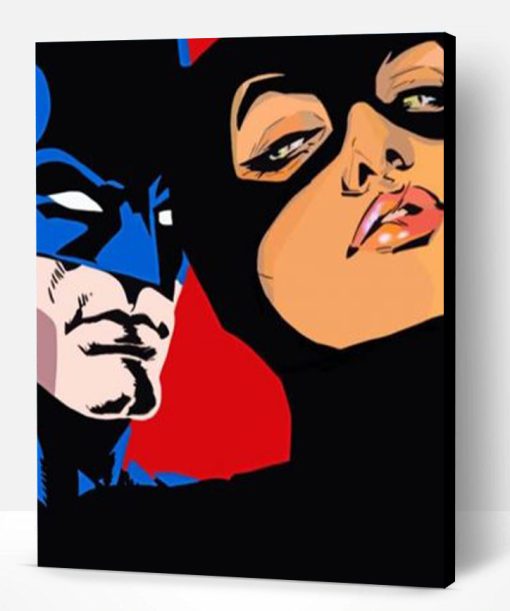 Batman And Catwoman Paint By Number