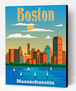 Boston Massachusetts Paint By Number