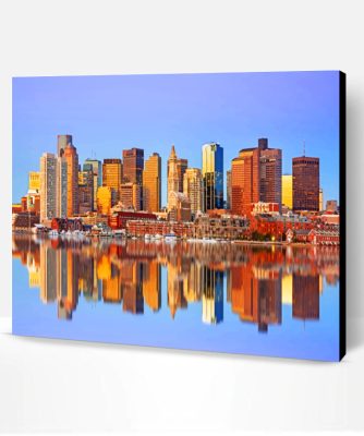 Boston Skyline Paint By Number