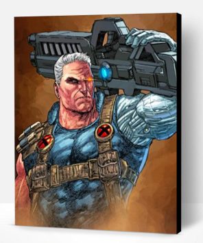 Cable X Men Paint by numbers