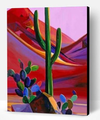 Cactus Maynard Dixon Paint By Number