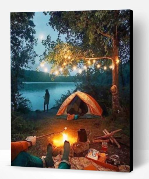 Night Camping paint by numbers