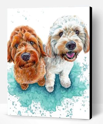 Cockapoo Dogs paint by numbers