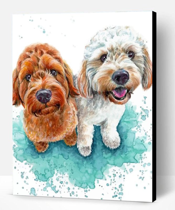 Cockapoo Dogs paint by numbers