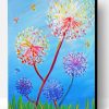 Colorful Dandelions paint by numbers