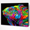 Colorful Iguana Paint By Number