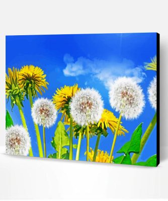 Dandelions Plants paint by numbers