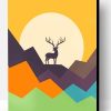 Deer Illustration paint by numbers