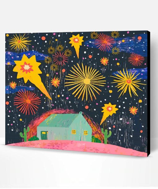 Fireworks Art paint by number