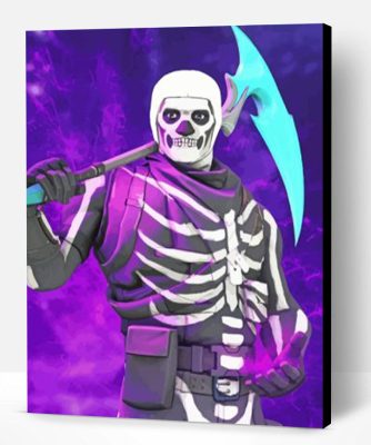 Fortnite Skull paint by numbers