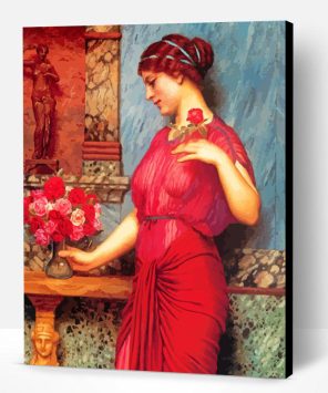 Woman By John William Godward paint by numbers